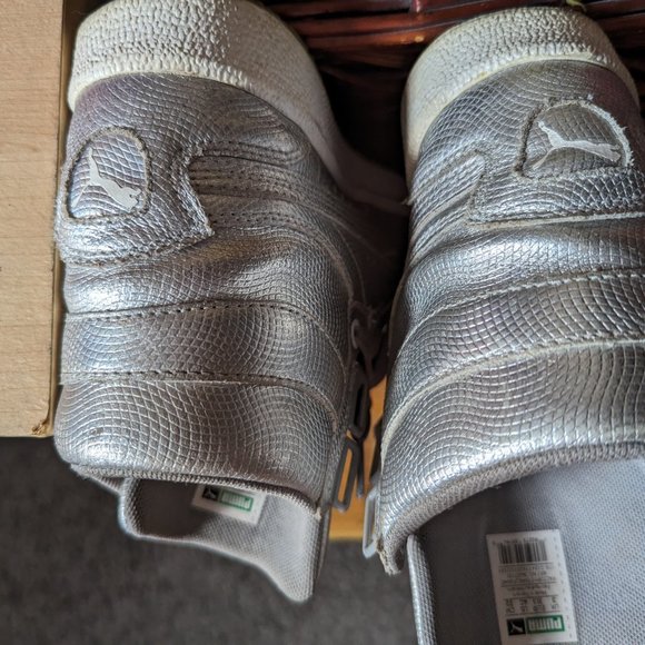 FAB/SILVER HIGH TOP PUMAS! LIMITED ED! GREAT COND!! - Picture 3 of 6